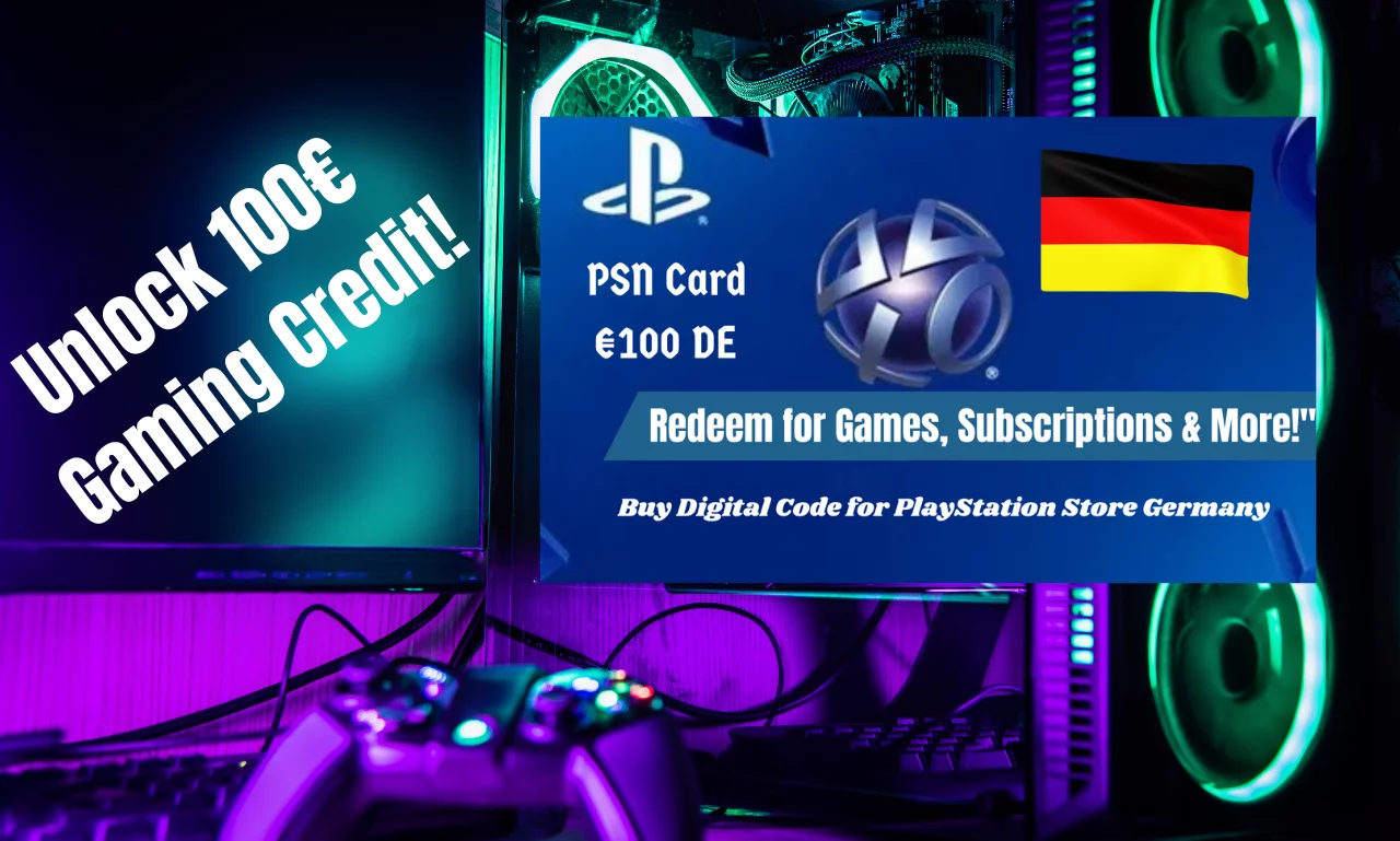 Unlock Endless Gaming with a PlayStation Network Gift Card – Get Your €100 DE Card Now!
